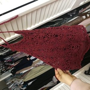 Maroon halter